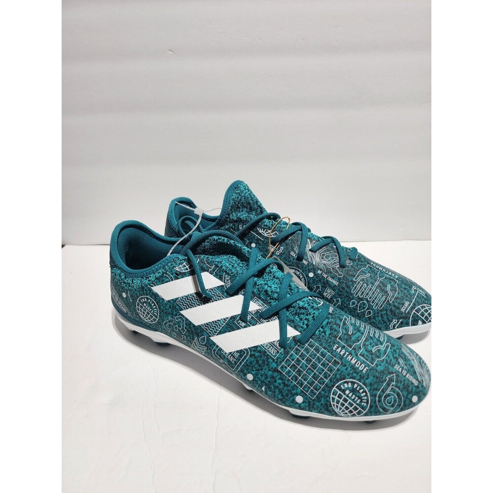 Adidas Gamemode Knit PB FG KIDS Soccer Cleats Shoes Aqua Blue Athletic Size 5.5